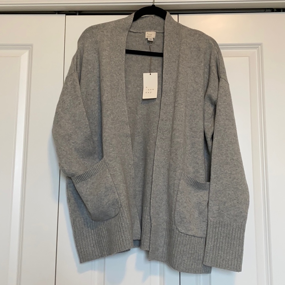 a new day Gray Cardigan Size M